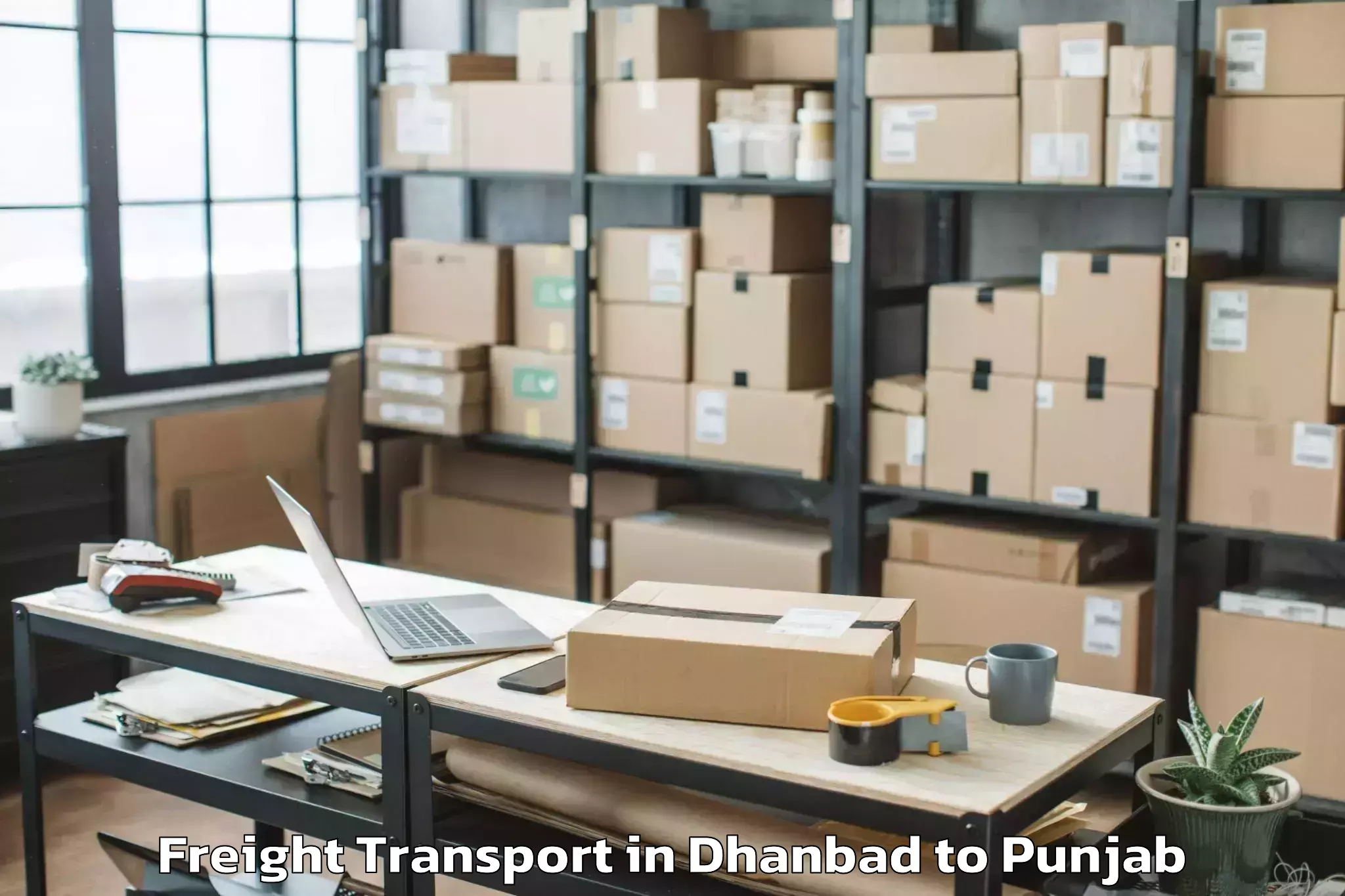 Reliable Dhanbad to Maler Kotla Freight Transport